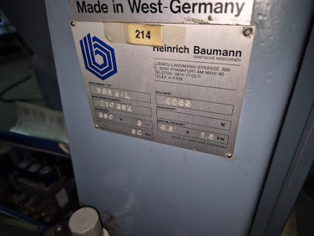 Вибростол с обжимом, Baumann 