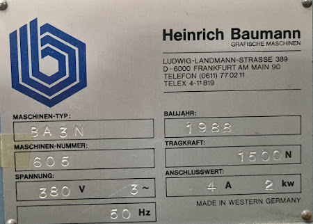 Трансомат Baumann BA3 N -устройство выгрузки c резальной машины