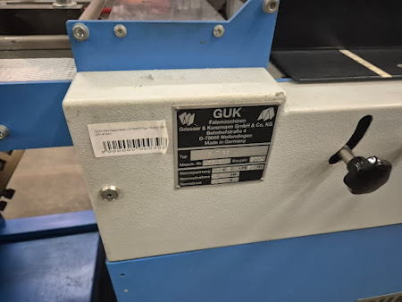 Фальцовка GUK зарядка(GUK Falzmaschinen D-78669 Typ  SAF 36 s/n 47542)